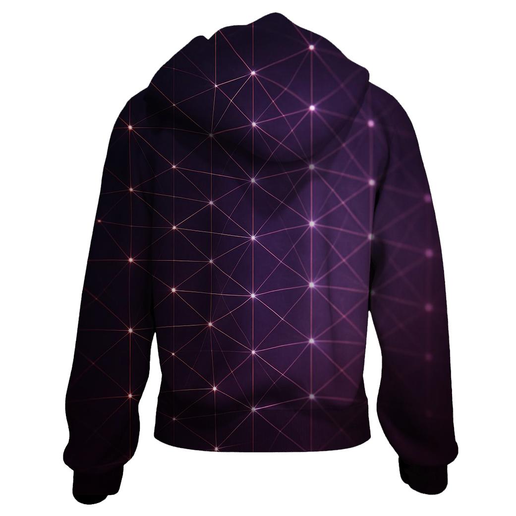 Cosmic Lattice Gradient pullover hoodies