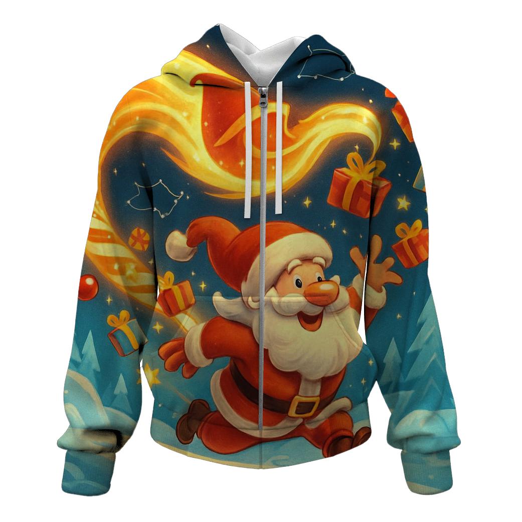 Polar Comet Trail Santa hoodie styles