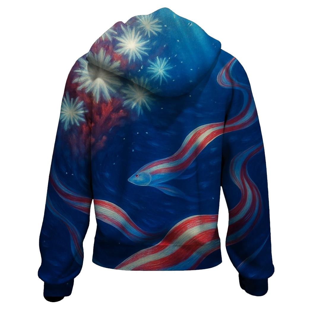 Star Spangled Reef zip-up hoodies