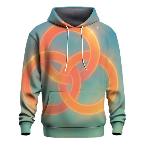 Prismatic Echo Gradient zip-up hoodies