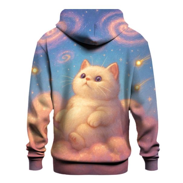 Candy Cloud Stargazer Kitten graphic hoodies