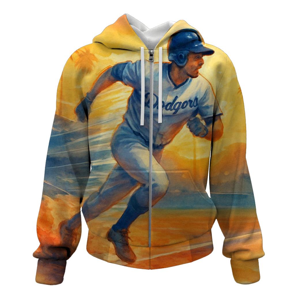 California Sunset Baseline Dash pullover hoodies