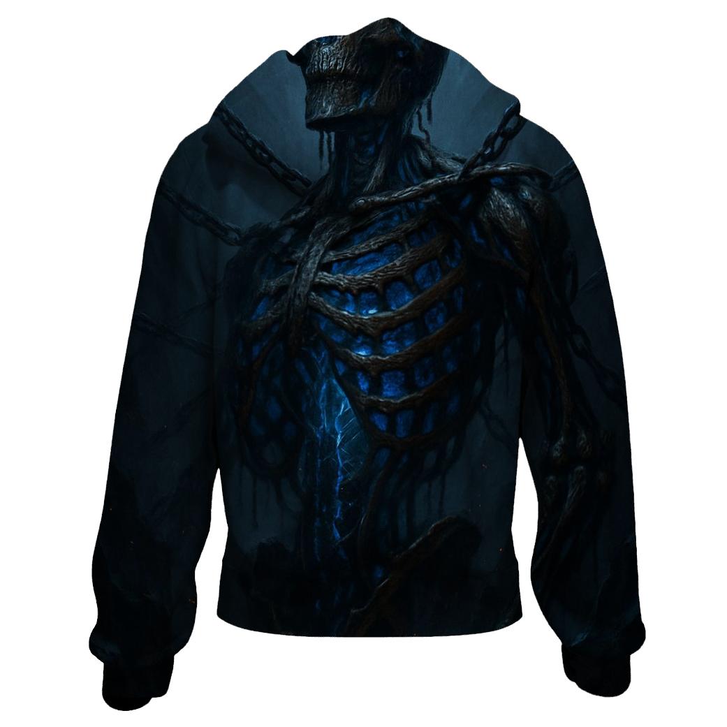Chained Titan Of The Abyss zip-up hoodies