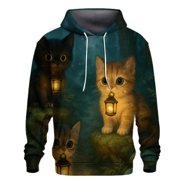 Forest Lantern Guardian Cats custom hoodies