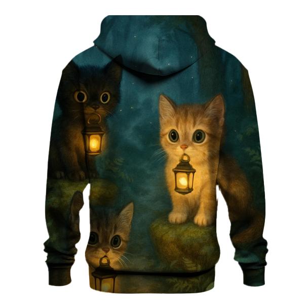 Forest Lantern Guardian Cats custom hoodies