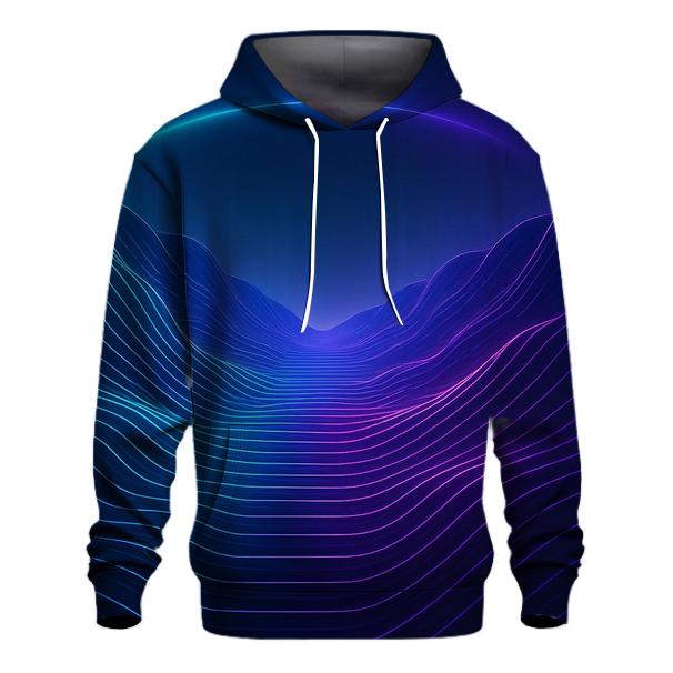 Aurora Circuit Gradient printed hoodies