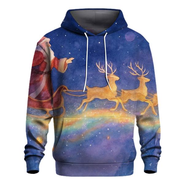 Galactic Sleigh River Crossing custom hoodies