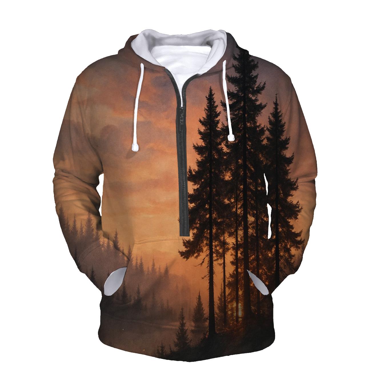 Whispering Pines In Ember Mist hoodie trends