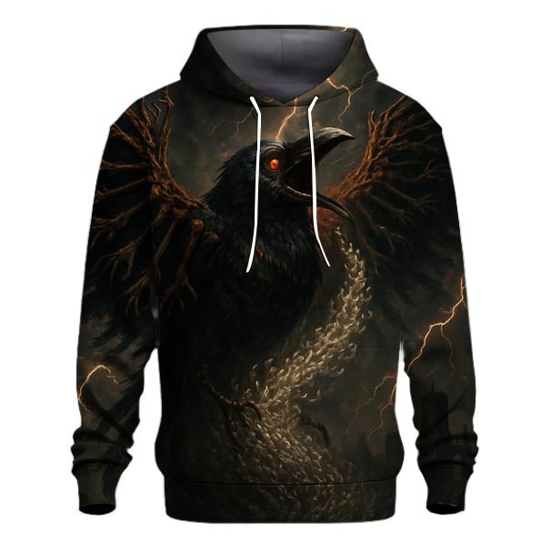 Raven Harvester Of Souls embroidered hoodies