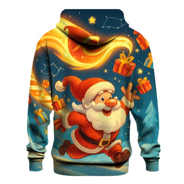 Polar Comet Trail Santa zip-up hoodies