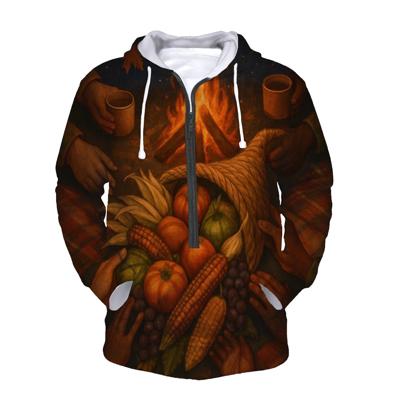 Cornucopia Circle Around The Fire zip-up hoodies