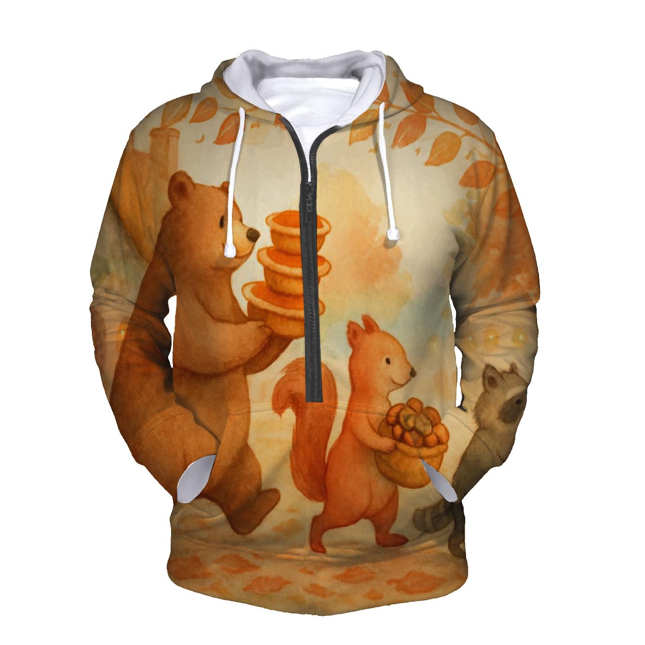 Thankful Harvest Parade Of Critters hoodie styles