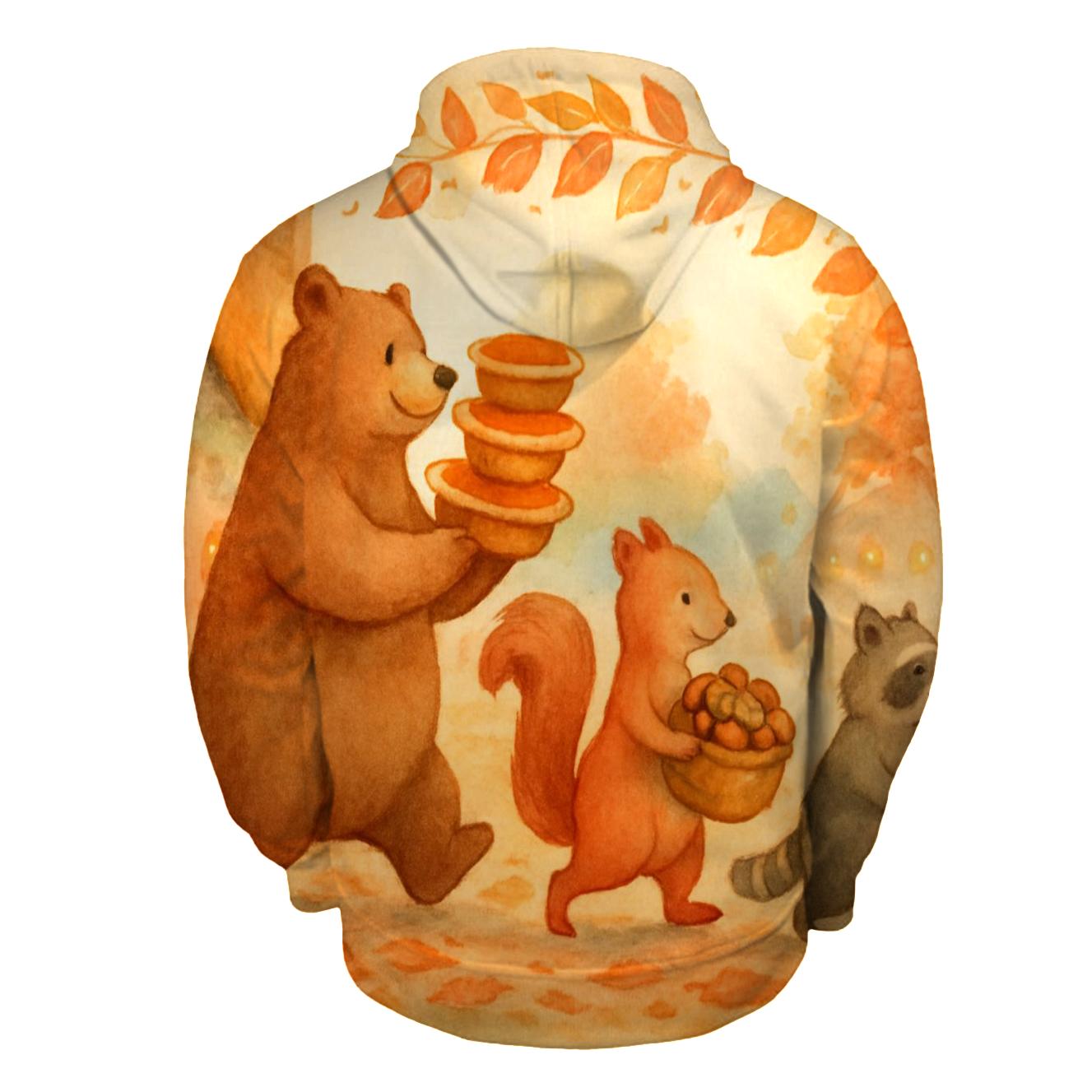 Thankful Harvest Parade Of Critters hoodie styles