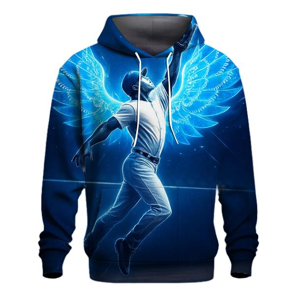 Blue Wings Of The Outfield Catch designer hoodies