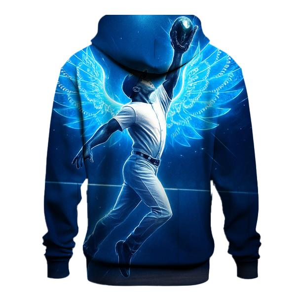 Blue Wings Of The Outfield Catch designer hoodies