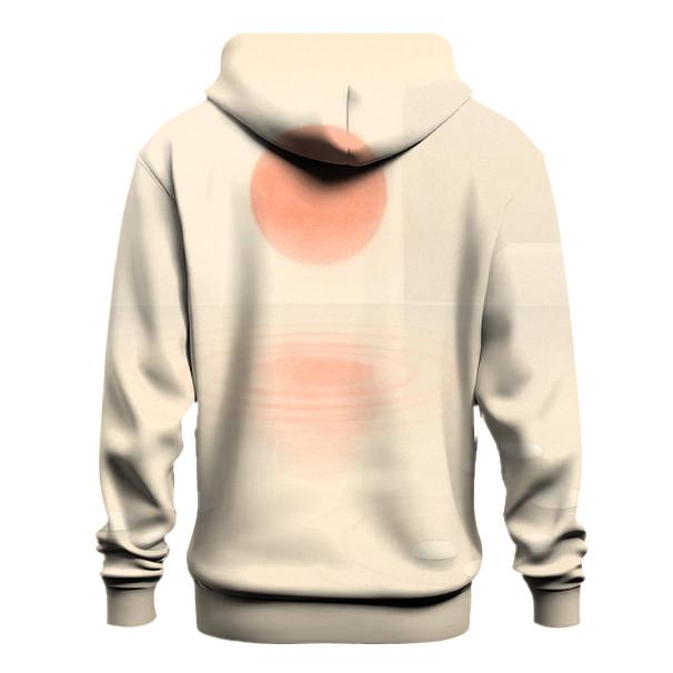 Japanese Flag Reflected In Zen Water Garden hoodie trends