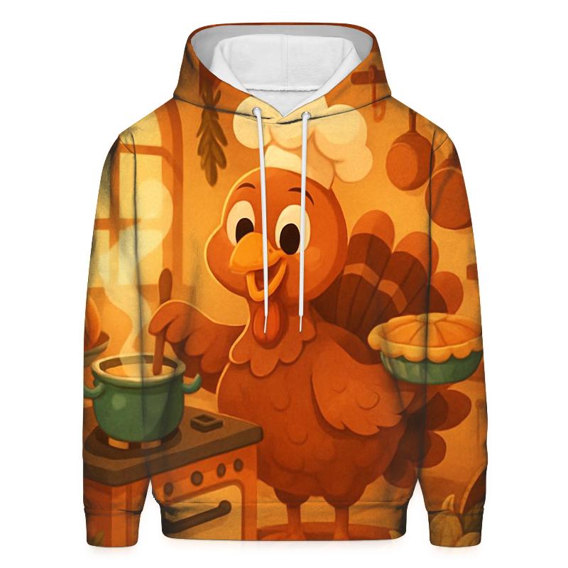 Turkey Chef Cozy Kitchen Feast hoodie designs