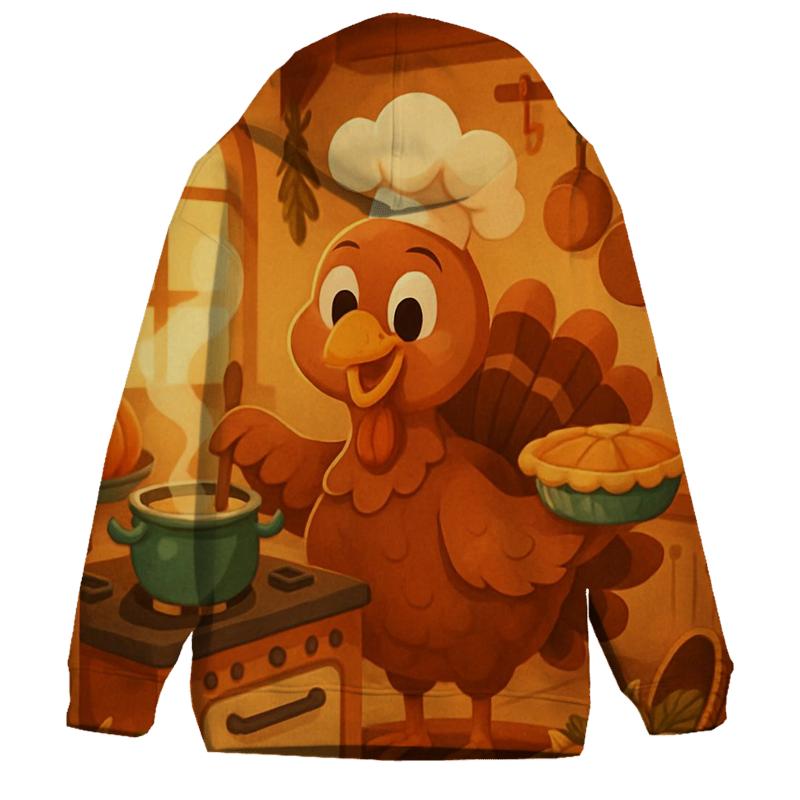 Turkey Chef Cozy Kitchen Feast hoodie designs