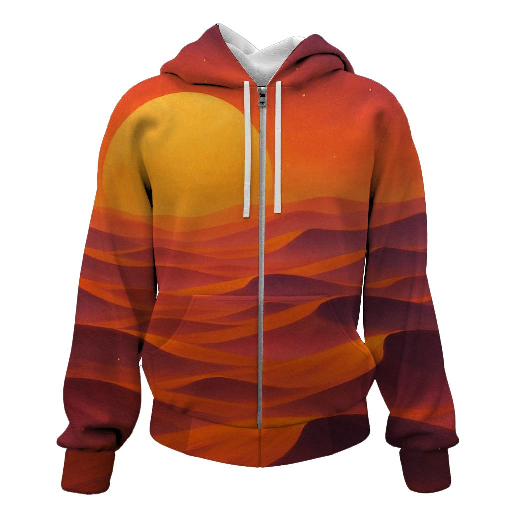 Celestial Dunes At Emberfall custom hoodies