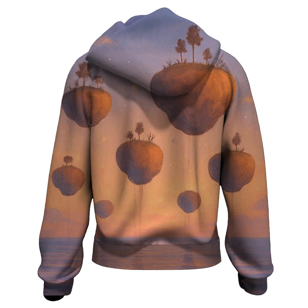 Peach Horizon Over Floating Isles hoodies fashion