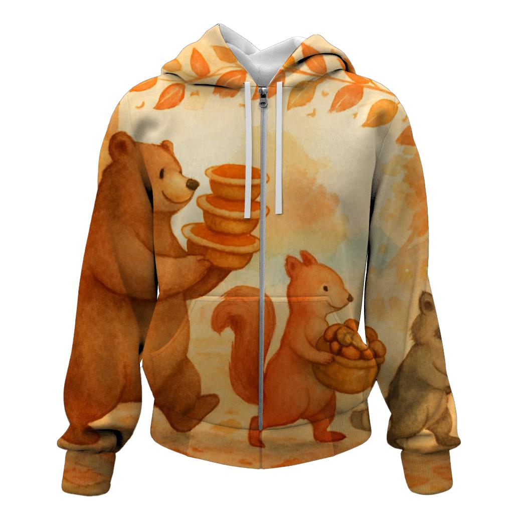 Thankful Harvest Parade Of Critters hoodies fashion
