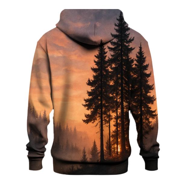 Whispering Pines In Ember Mist custom hoodies