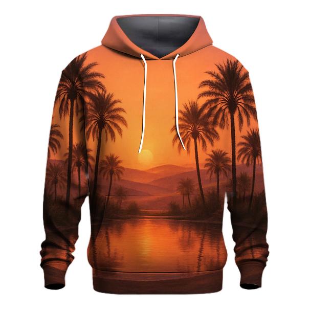 Coral Mirage Over Desert Oasis hoodie trends