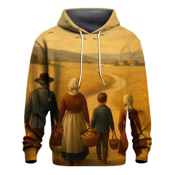 Pilgrim Path Through Amber Fields heavyweight hoodies