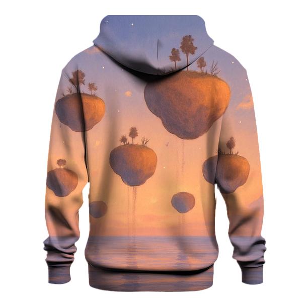 Peach Horizon Over Floating Isles custom hoodies