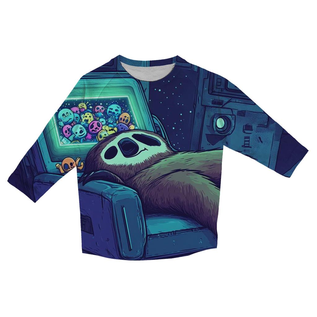 Cosmic Couch Potato Dimension personalized 3/4 sleeve tees