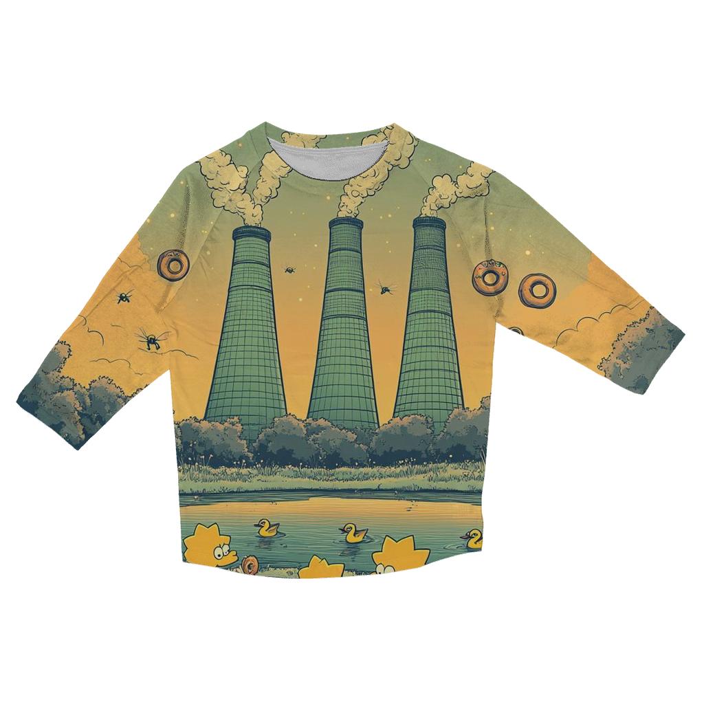 Nuclear Picnic Fallout Fun casual three quarter sleeve shirts