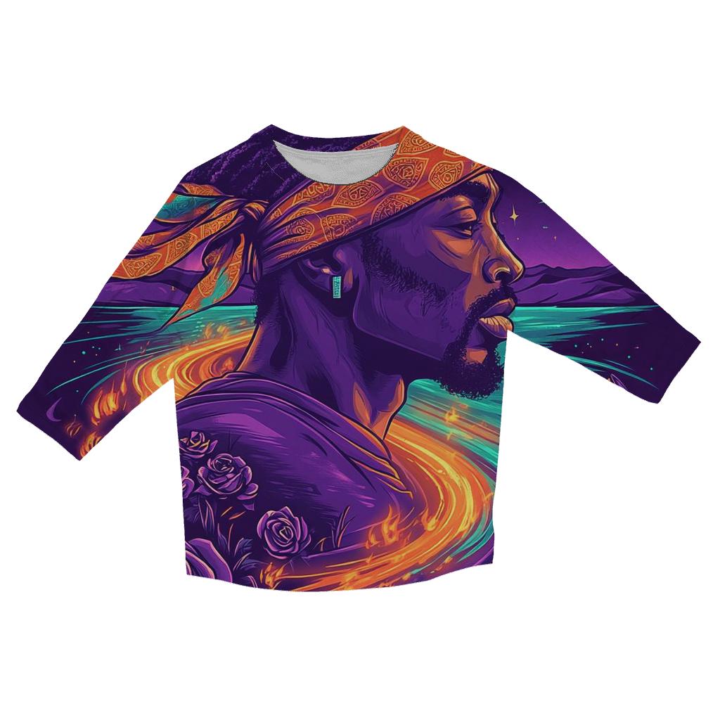 Tupac Desert Mirage Revelation trendy 3/4 sleeve tops