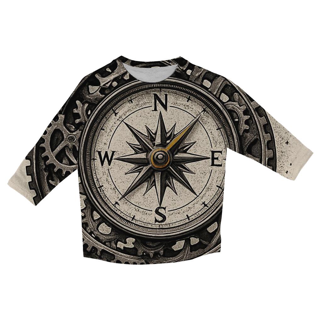 Clockwork Ouroboros Compass custom 3/4 sleeve shirts