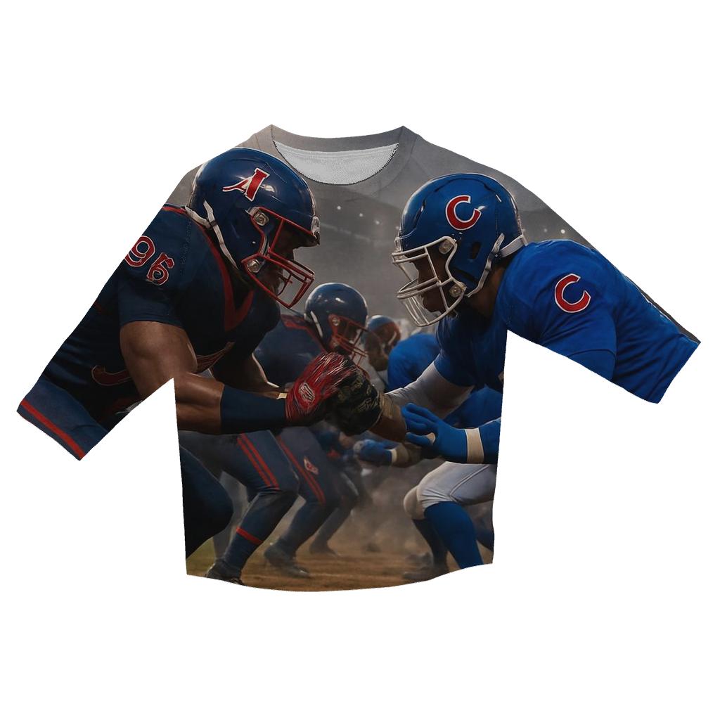Gridiron Clash At Wrigley Twilight cotton quarter sleeve shirts
