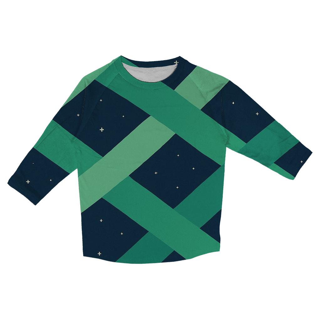 Aurora Ribbon Lattice personalized 3/4 sleeve tees