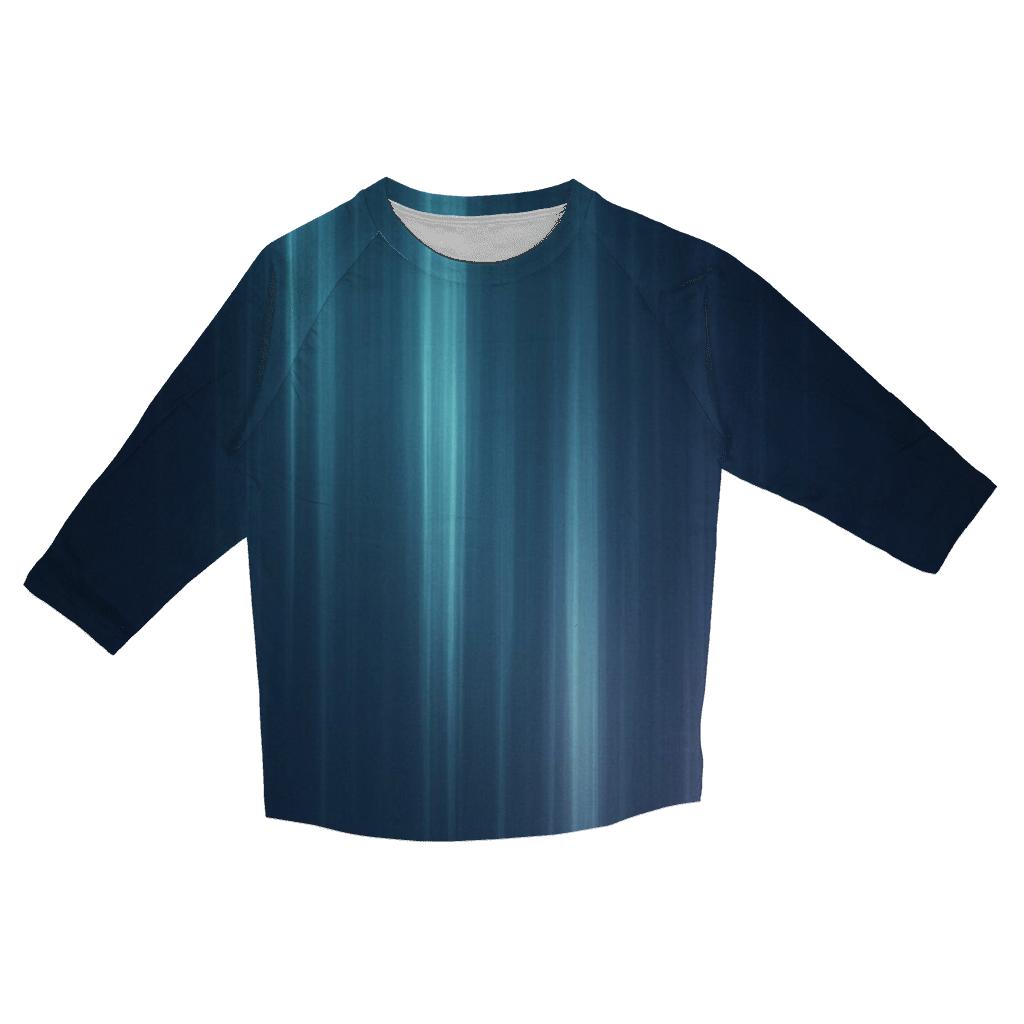 Luminous Rainfall Gradient fashion 3/4 sleeve shirts