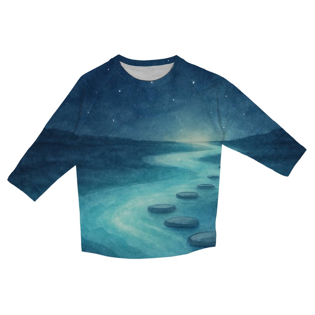 Celestial River Of Stillness personalized 3/4 sleeve tees