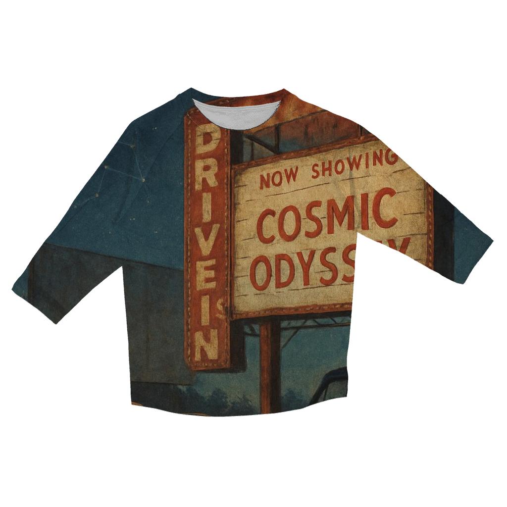 Starlight Drive In Cinema Marquee casual three quarter sleeve shirts