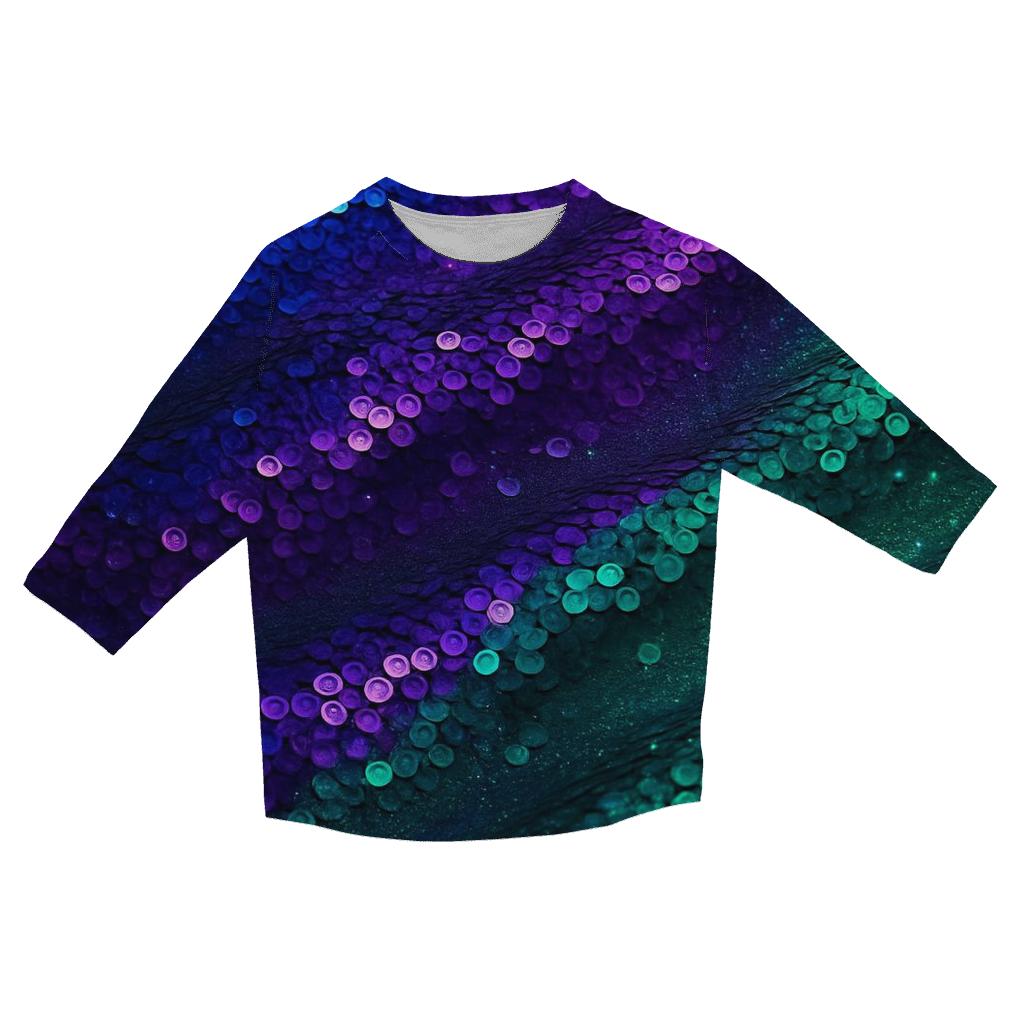 Nebula Sequin Mirage casual three quarter sleeve shirts