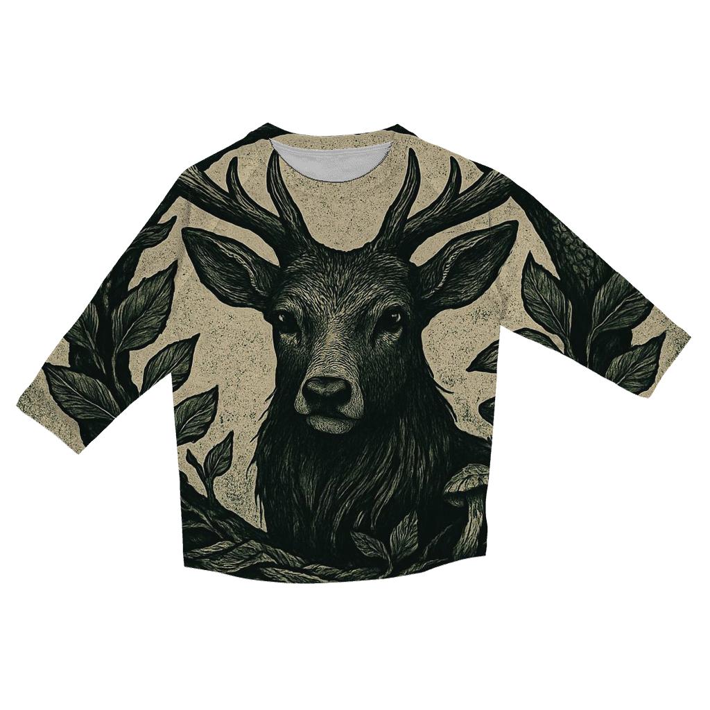 Forest Spirit Ouroboros Stag personalized 3/4 sleeve tees