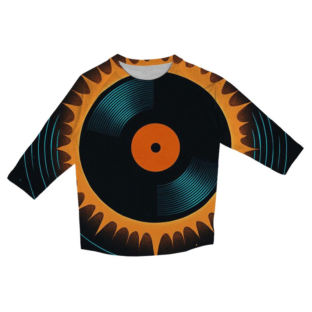 Orbital Vinyl Eclipse designer 3/4 sleeve blouses