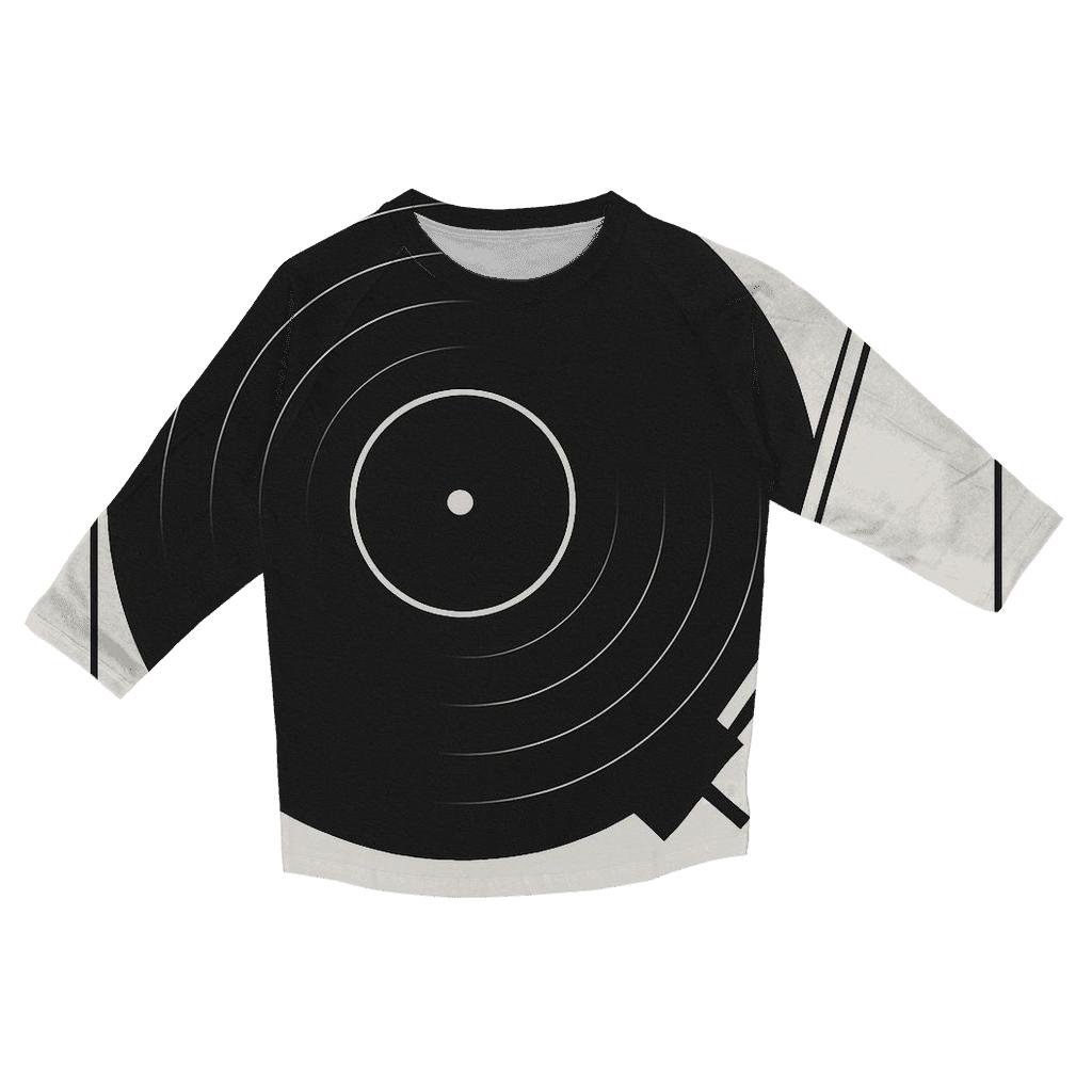 Monochrome Turntable Geometry casual three quarter sleeve shirts