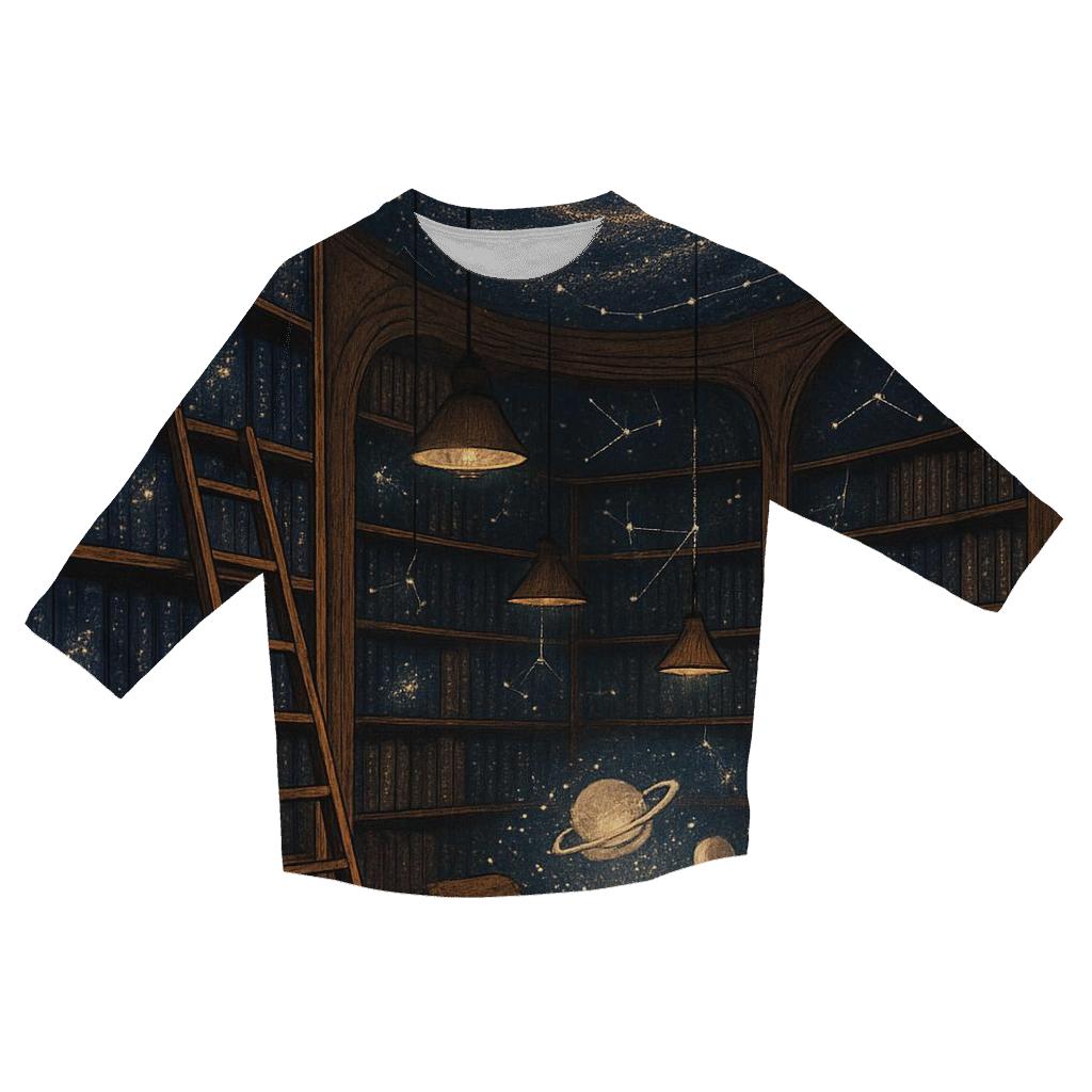 Stargazer Library Dreams personalized 3/4 sleeve tees