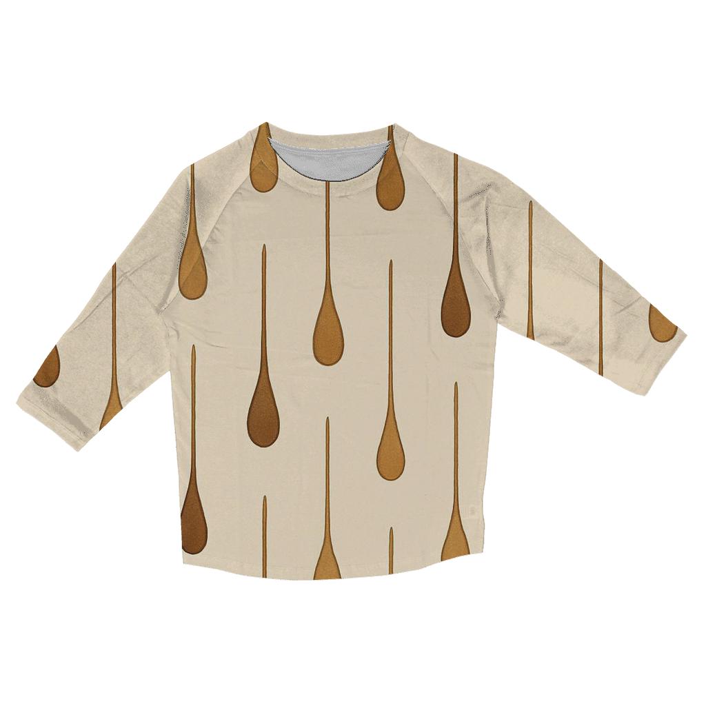 Rainfall Drip Pattern fashion 3/4 sleeve shirts