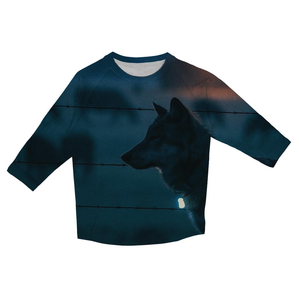 Ranch Perimeter Night Watch Wolf stylish quarter sleeve tops