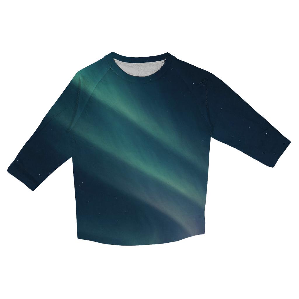 Aurora Drift Veil designer 3/4 sleeve blouses