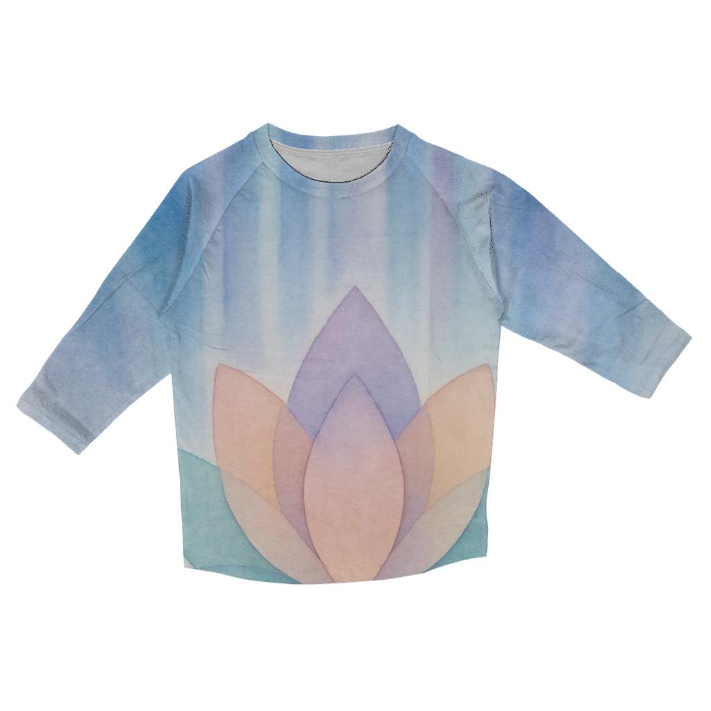 Rising Lotus Aurora trendy 3/4 sleeve tops