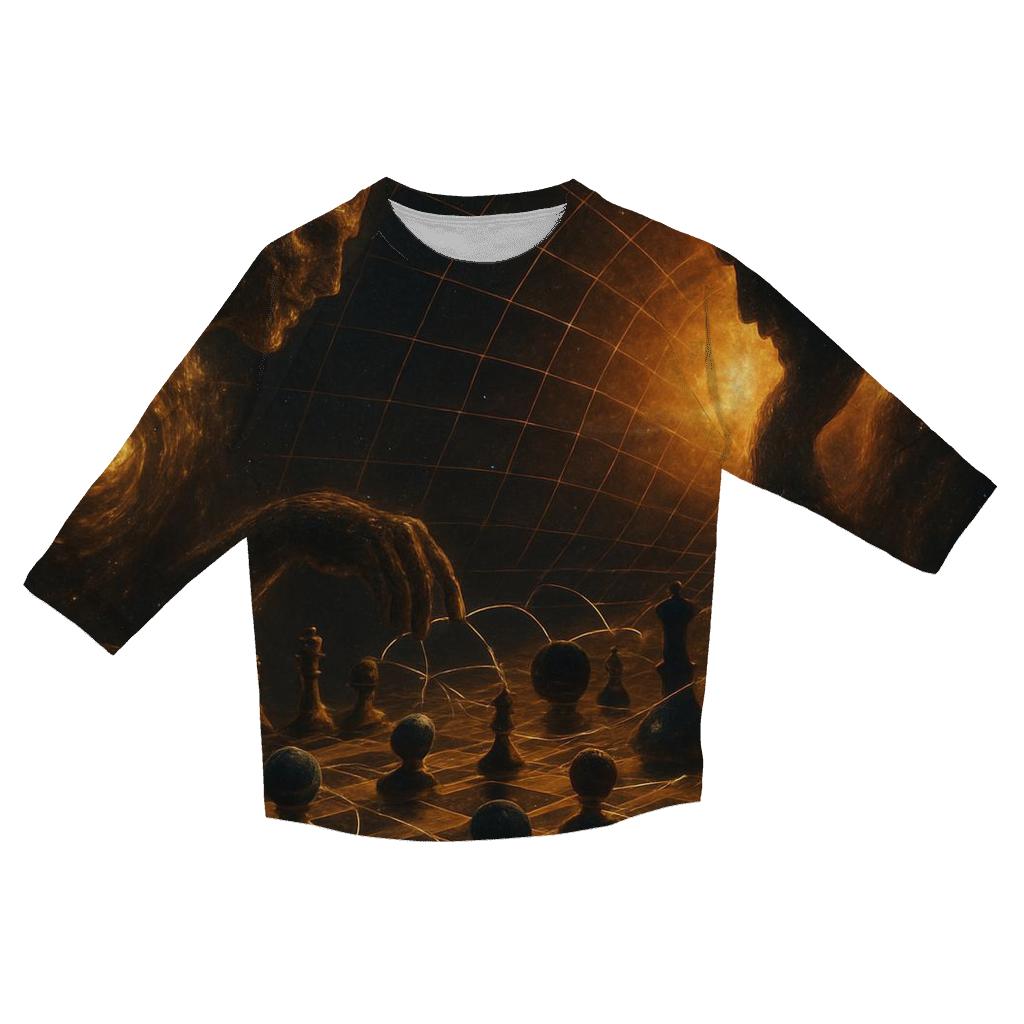 Chaotic Chess Of The Cosmos fashion 3/4 sleeve shirts