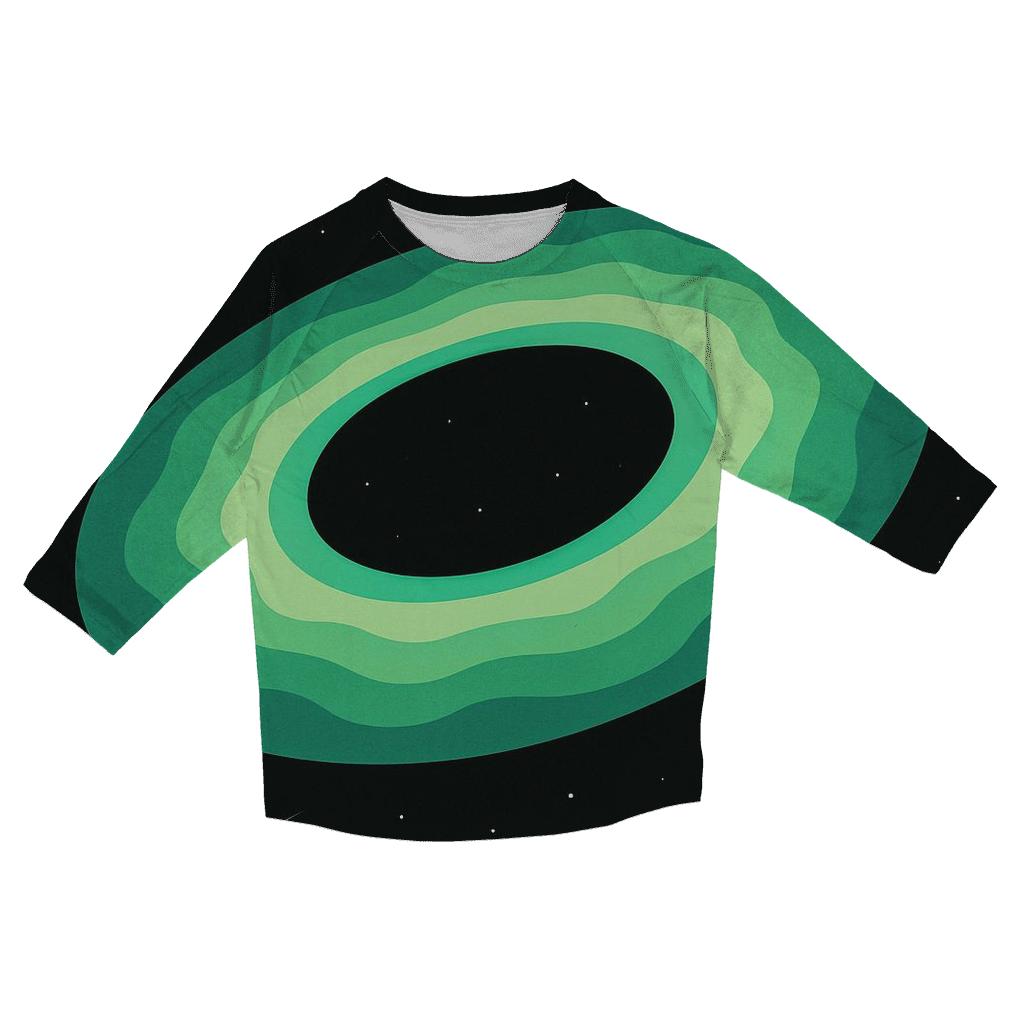 Aurora Oval Night Track designer 3/4 sleeve blouses