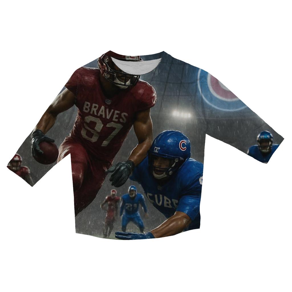 Rain Slicked Rivalry Under The Retractable Dome stylish quarter sleeve tops
